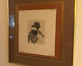 Original framed art, print 51/65