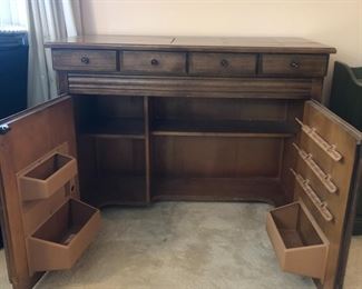 Sewing cabinet (open)