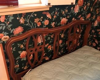 Headboard of the twin beds