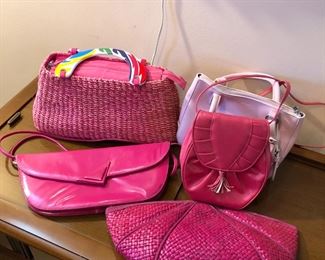 Pink handbags