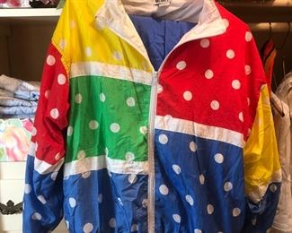 Fun polka dot windbreaker set