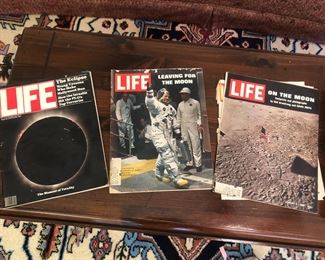 Magazines on the moon landing