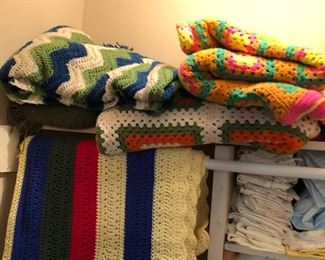 Knitted blankets in great colors