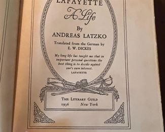 Lafayette, A Life by Latzko
