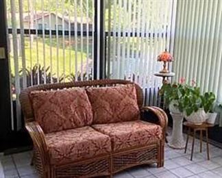 Rattan Loveseat