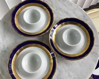 Vintage Cobalt Blue & Gold China & Dinnerware