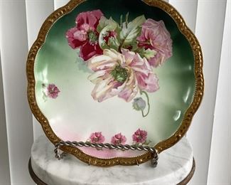 Vintage Floral Display Plate