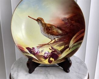 Limoges, French Hand Painted Game Plate