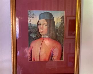Vintage Framed Portrait of a Boy, Artist: Pinturicchio, Bernardino