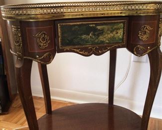Louis XV Style Antique French Kidney Side Table
