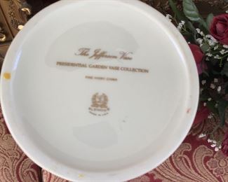 Makers Mark, Vintage Lenox Vase, The Jefferson, Presidential Garden Vase Collection, Made in USA