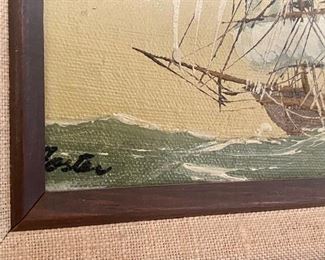 Little Old Signed Painting, Signature