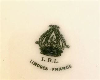 Vintage, French Limoges Game Plate, Makers Mark