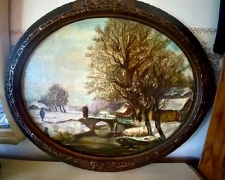 Old Original Oil Painting from Russia
