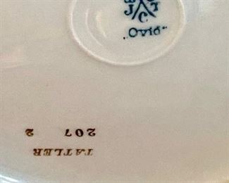 Old Bavarian Plates in Ornate Gilt Frames, Makers Mark