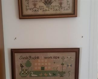 Framed Antique Needlepoint