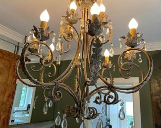 Chandelier with crystals