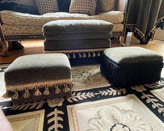 Very ornate foot stools