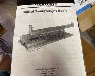 Golfsmith- digital swing weight scale