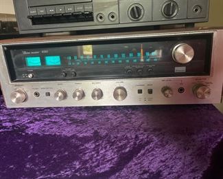 SUNSUI VINTAGE STEREO RECEIVER- 6060-And it powers on!!!! NiCE