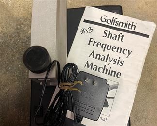 Golfsmith Shaft frequency Analysis Machine