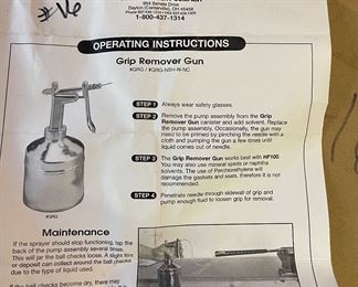 Mitchell grip remover gun