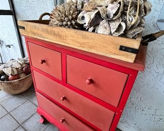 Small red cabinet