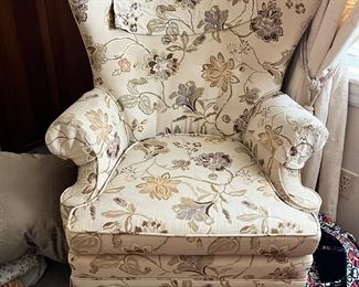 Vintage skirted armchair