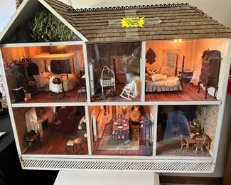 Victorian Doll house and furniture 