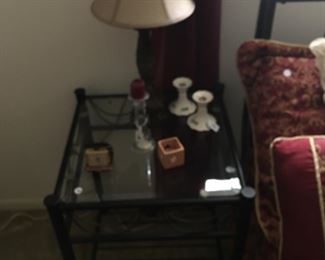 Second metal end table