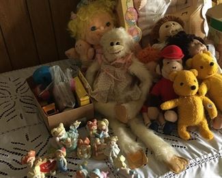 Cabbage patch, other stuffed animals