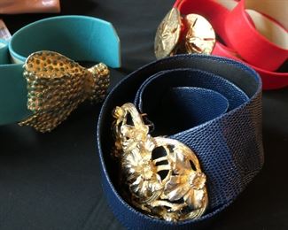 Mimi Di belts and interchangeable buckles