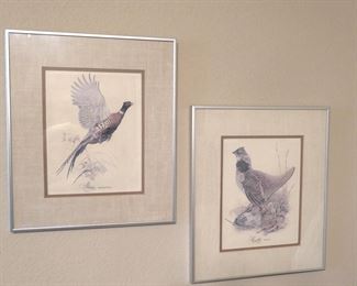 Ring Neck Pheasant print and Grouse print