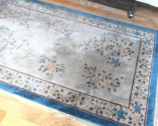 Small Chinese rug 30" x 52" with grayed background