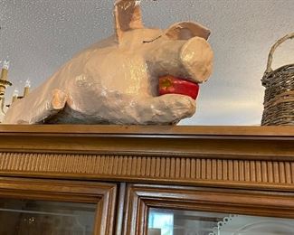 Large paper mache pig! Perfect for luau decor $25