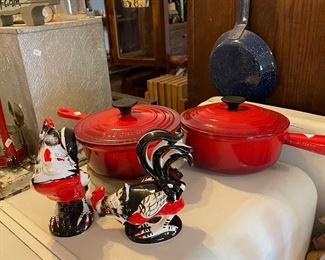 Le cruest red pans $35 each