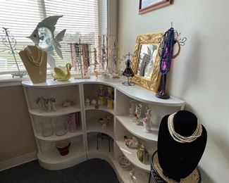 Pretty glassware and jewelry