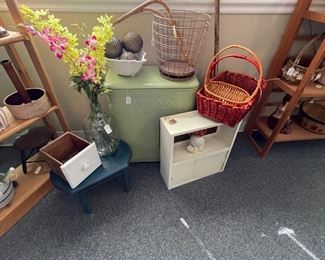 Vintage clothes hamper.