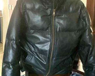 Timberland Mans Heavy Leather Jacket
