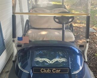 Very nice Club Car golf cart. Tires are in very good condition and the batteries were replaced last November