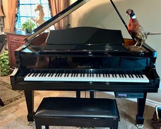 Beautiful Samick Baby Grand Player Piano, SIG-50. Includes discs, PianoDisc System. Can be used as a player or a regular piano. Mint condition.