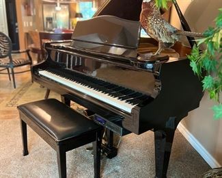 Beautiful Samick Baby Grand Player Piano, SIG-50. Includes discs, PianoDisc System. Can be used as a player or a regular piano. Mint condition.