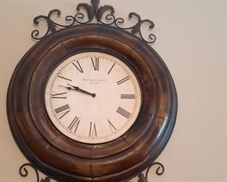 Large Decorative Metal Wall Clock