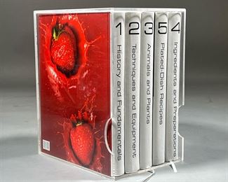 MODERNIST CUISINE | First edition, 2011 - Modernist Cuisine: The Art & Science of Cooking, five volumes set in a Lucite case. - l. 11.25 x w. 8.5 x h. 13.75 in (case)