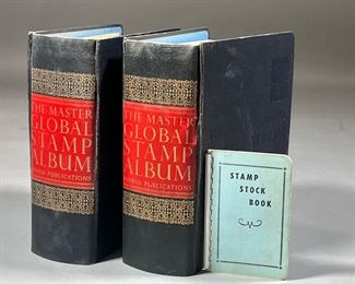 STAMP COLLECTION | Including two "The Master Global Stamp Album" from Minkus Publications and a small "Stamp Stock Book". 