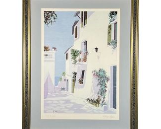 GIORGIO ZUPPINI LITHOGRAPH | Lithograph print, with printed signature and title. - w. 24 x h. 30 in (frame)