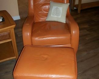 Flexsteel "Mandarin" Chair and Ottoman