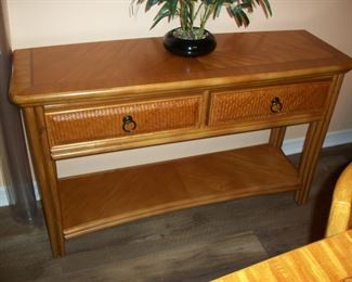 American Drew Furniture "Antigua Collection" Sofa Table with 2 Drawers.
