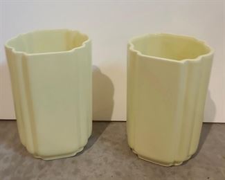 Ethan Allen Vases Pale Yellow
