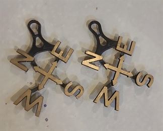 Brass Trivets Ordinal Directions